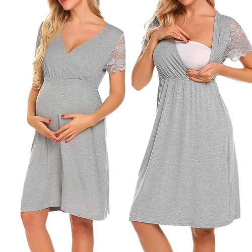 roupa de maternidade das mulheres de enfermagem camisola