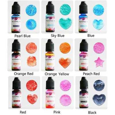 DIY Art Craft Supplies Epoxy Resin Alcohol Ink Pigt Liquid C