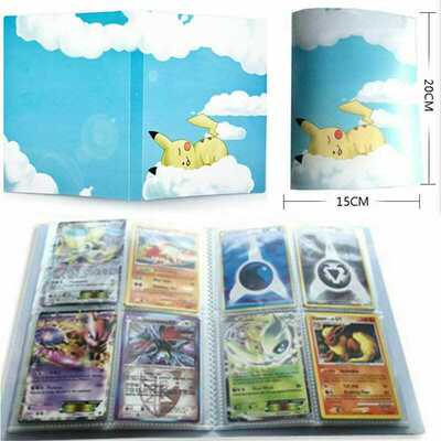112 Cards Pokemon Cards Album Binder Folder Book List Collec