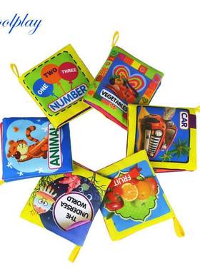 Soft Cloth Books Rustle Sound Infant Baby Quiet Books Educat