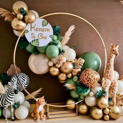 Green Balloon Garland Arch Kit 1st Birthday Party Decoration