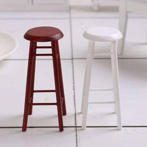 1:12 Dollhouse Stool Chair Study Room Doll House Living