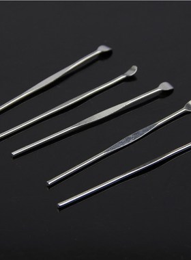 5Pcs Stainless Steel EarPick Cleaner Ear Pick Wax Curette Re