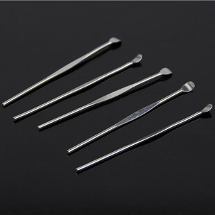 5Pcs Stainless Steel EarPick Cleaner Ear Pick Wax Curette Re