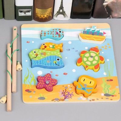 Fishing Game Education Toy Color Shape Sorter for 2 Years