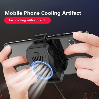 Cell Phone Cooler Fan Holder Cooling Pad Gamepad Game Gaming
