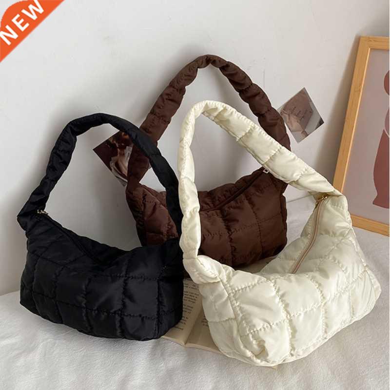 New Oxford Cloth Women's Shoulder Bag Folds Rhombus