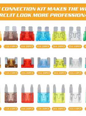 330pcs 5/7/10/15/20/25/30A Fuse Car Blade Fuse Assortment As