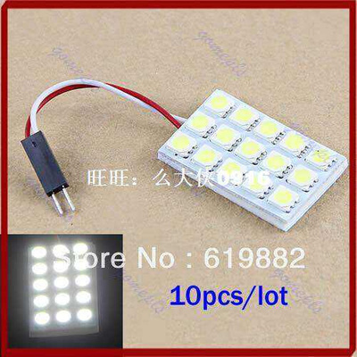 10pcslot T10 BA9S 15 LED 5050 SMD White Interior Room D