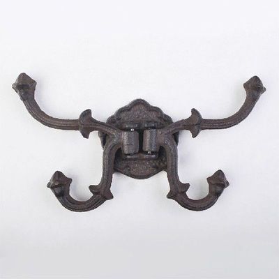 Retro nostalgic old furniture cast iron hooks creative