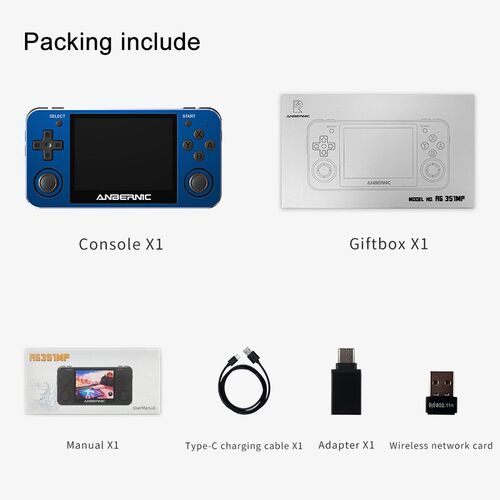 RG351MP Retro Open Source System Handheld Game Console RK332