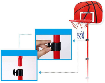 63150cm Adjustable Basketball Hoop and Stand for Kids