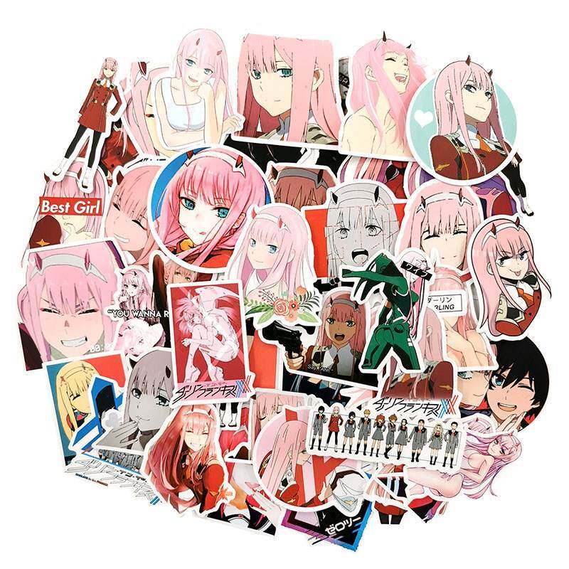 10/30/50 pcs/pack darling in the franxx 002 anime stickers