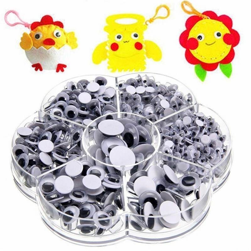 700PCS Self Adhesive Giant Wiggly Googly Eyes for DIY Art Cr
