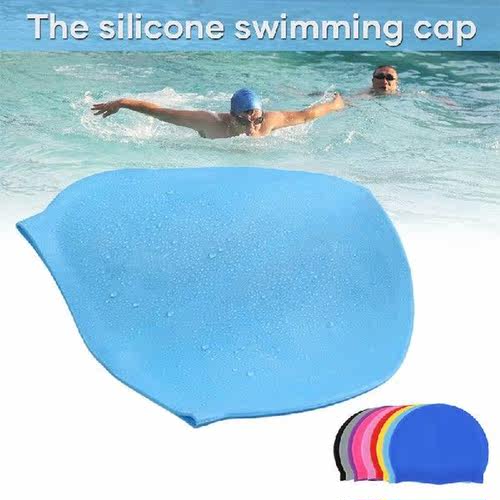 2021 New Swimming Cap Silicone Women Men Waterproof