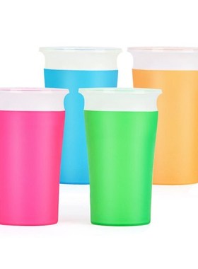 360 Degree Trainer Cup Baby Toddler Training Sippy Anti Spi