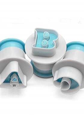 62PCS Alphabet Number Biscuit Mold Lowercase Uppercase Lette