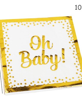 Baby Shower Decorations Gold Oh Baby Disposable Plate Cup Na