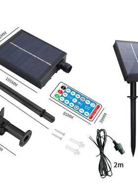 Solar Panel With 8 Flash Modes Remote Controller Male and Fe