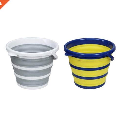 10L Folding Water Bucket Portable Collapsible Buckets Space