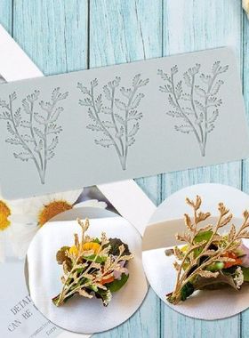 Moldes Para Resina Leaf Cake Mold Fern Leaves Decorative