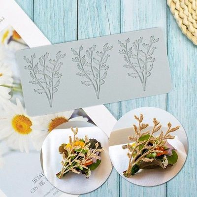 Moldes Para Resina Leaf Cake Mold Fern Leaves Decorative