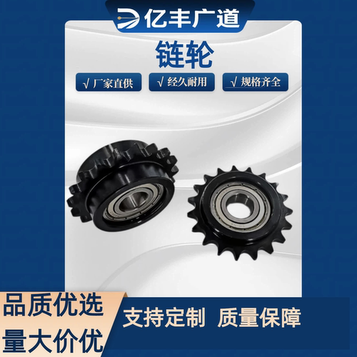 VLS01 VLS12-80-9-d15 10-d17 11-d20中心单双轴承惰轮链轮涨紧轮
