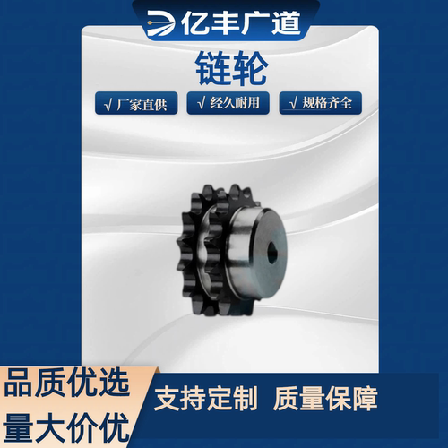 非标定制带台双排链轮欧标B型凸台双链轮链条08B 10B 12B 16B 20B