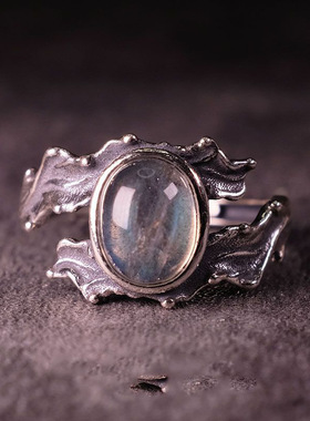 新款长灰月光石印度尼泊尔风格水