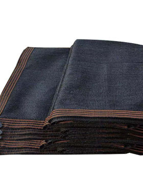 聚远JUYUAN黑色遮阳网防晒隔热网庭院阳遮光布加密包边打孔阳台庭