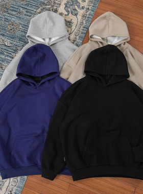 PROCANO25AW二代基础加绒连帽卫衣男女插袋重磅保暖秋冬情侣帽衫