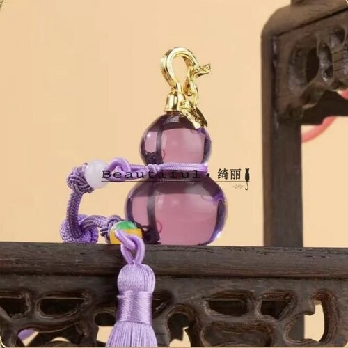 紫色葫芦项链吊坠福禄进宝饰品福禄葫芦吊坠男女款SRT