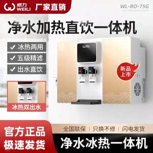 威力净水器家用直饮厨房壁挂式温过滤饮水机热一体净饮机RO反渗透