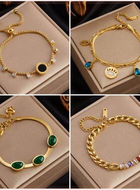 NEW Gold Color Bangle Bracelet For Women Wrist Jewelry Gifts