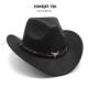 Cowboy Fedora Jazz Western Hat 男女毛呢西部牛仔礼帽爵士帽