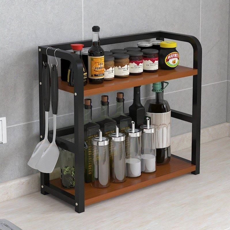 Kitchen Shelf Spice Rack table top condiment corner rack oil