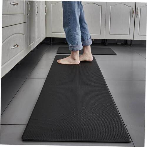 Thick pu floor mat kitchen non-slip washed leather door mat