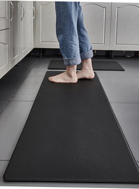 Thick pu floor mat kitchen non-slip washed leather door mat