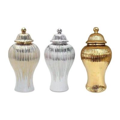 Porcelain Decorative Jar Ceramic Vase with Lid