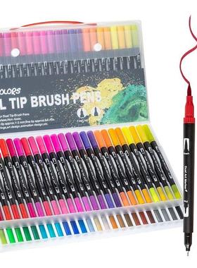 Dual Tip Brush Pens: Felt Tip Pen Set 12/24/36/48/60/70/100/