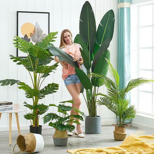 Nordic artificial green plants decoration large fake tree