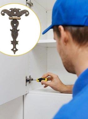 2 Pcs Hinge Bronze Hinges for Caskets Wooden Doors Metal