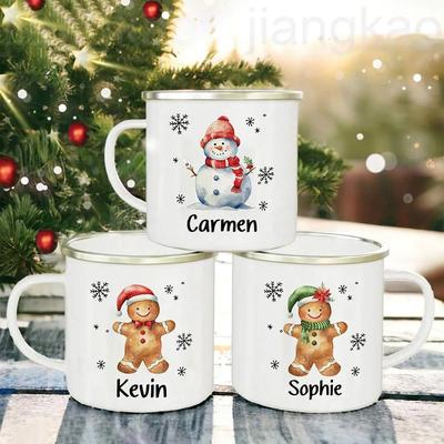 Personlized Cookie Snowman with Name Mug Hot Cocoa Chocolate