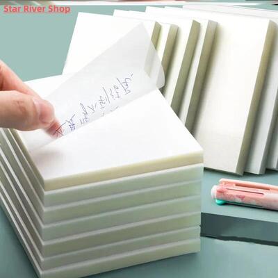 Transparent sticky notes with scrapes stickers sticky simple