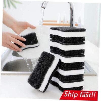 Double-sided dishwashing sponge household kitchen strong