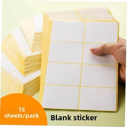 goldlong 75 white 5 label paste paper stickers to take标签贴
