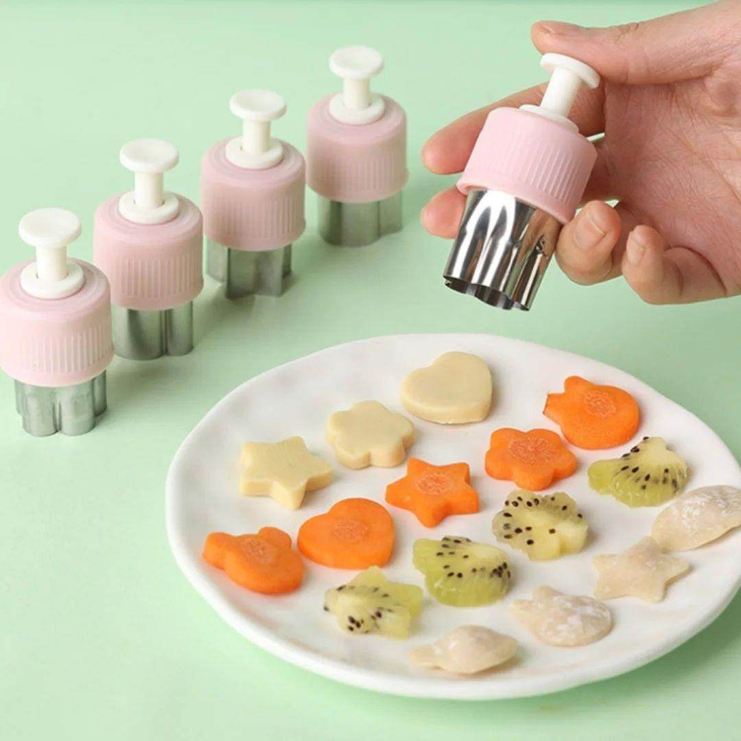 8pcs pressed fruit printing cutting die, butterfly noodle fl