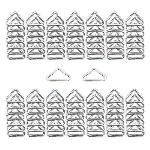 100Pcs 3.8cm Metal Triangular Rings Buckles for Trampoline