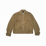 J71/特P138控178男士牛仔外套质感复古老钱风翻领休闲上衣黑1，男装工装外套，电商A366