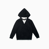 W129/P78控108秋款男士连帽卫衣潮牌休闲个性百搭假两件上衣，男装卫衣，电商A366